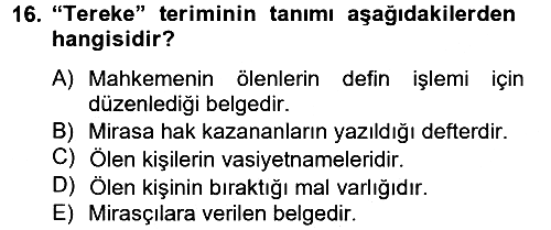 Osmanlı Türkçesi Metinleri 2 2012-2013 Dönem Sonu Sınavı - 16. soru