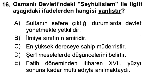 Osmanlı Türkçesi Metinleri 2 2018-2019 Dönem Sonu Sınavı - 16. soru