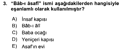 Osmanlı Türkçesi Metinleri 2 2021-2022 Dönem Sonu Sınavı - 3. soru