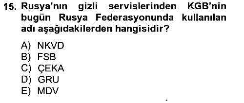Rusya Tarihi 2012-2013 Dönem Sonu Sınavı - 15. soru