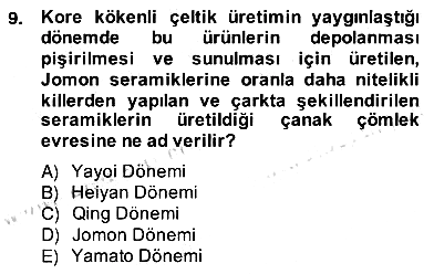 Sanat Tarihi 2013-2014 Ara Sınav - 9. soru