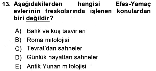 Sanat Tarihi 2018-2019 Ara Sınav - 13. soru