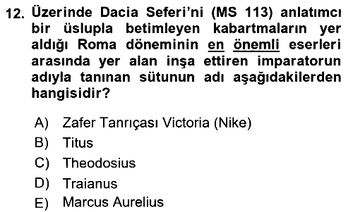 Sanat Tarihi 2024-2025 Ara Sınav - 12. soru