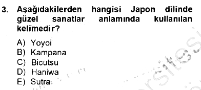 Sanat Tarihi 2013-2014 Dönem Sonu Sınavı - 3. soru