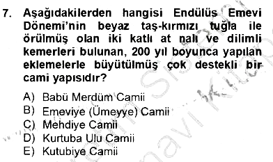 Sanat Tarihi 2013-2014 Dönem Sonu Sınavı - 7. soru