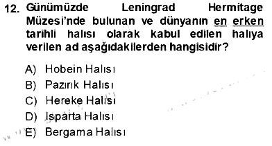 Sanat Tarihi 2013-2014 Dönem Sonu Sınavı - 12. soru