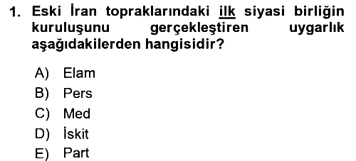 Sanat Tarihi 2017-2018 Dönem Sonu Sınavı - 1. soru