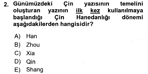 Sanat Tarihi 2018-2019 Dönem Sonu Sınavı - 2. soru
