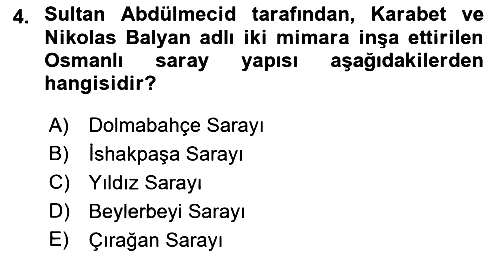 Sanat Tarihi 2022-2023 Yaz Okulu Sınavı - 4. soru