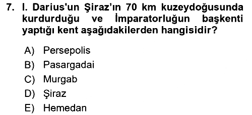 Sanat Tarihi 2025-2026 Ara Sınav - 7. soru