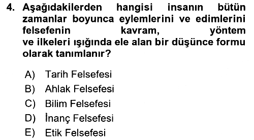 Tarih Felsefesi 2024-2025 Ara Sınav - 4. soru