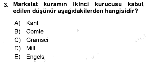 Tarih Felsefesi 2022-2023 Dönem Sonu Sınavı - 3. soru
