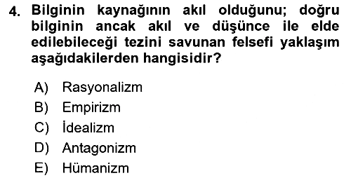 Tarih Felsefesi 2025-2026 Yaz Okulu Sınavı - 4. soru
