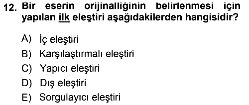 Tarih Metodu 2013-2014 Ara Sınav - 12. soru