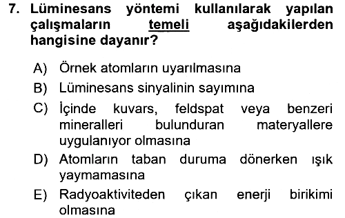 Tarihi Coğrafya 2017-2018 3 Ders Sınavı - 7. soru