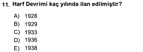 Türk Basın Tarihi 2019-2020 Ara Sınav - 11. soru