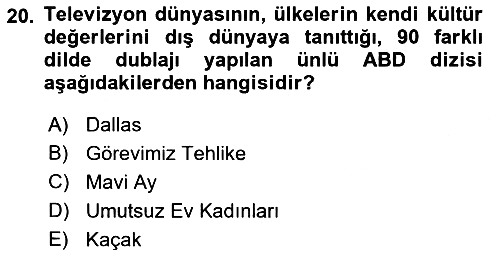 Türk Basın Tarihi 2022-2023 Dönem Sonu Sınavı - 20. soru