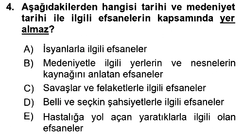 Türk Mitolojisi 2022-2023 Dönem Sonu Sınavı - 4. soru