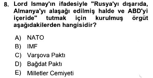 Türkiye Cumhuriyeti İktisat Tarihi 2016-2017 Dönem Sonu Sınavı - 8. soru