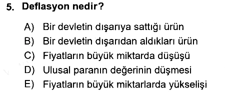Türkiye Cumhuriyeti İktisat Tarihi 2015-2016 Tek Ders Sınavı - 5. soru