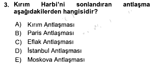 Yakınçağ Avrupa Tarihi 2017-2018 Ara Sınav - 3. soru