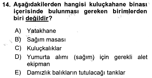 Balık Yetiştiriciliği 2024-2025 Ara Sınav - 14. soru