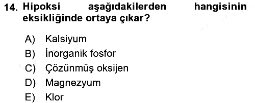 Balık Yetiştiriciliği 2015-2016 Tek Ders Sınavı - 14. soru
