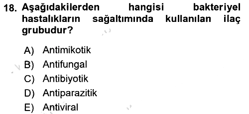 Balık Yetiştiriciliği 2021-2022 Yaz Okulu Sınavı - 18. soru