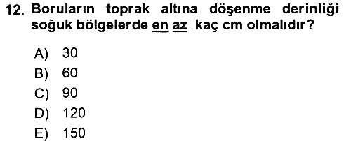 Bitki Su İlişkileri 2016-2017 3 Ders Sınavı - 12. soru