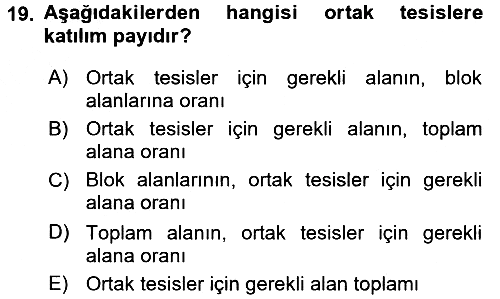 Bitki Su İlişkileri 2016-2017 3 Ders Sınavı - 19. soru