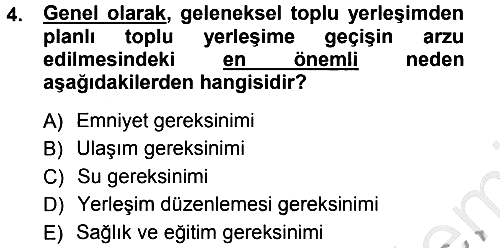 Bitki Su İlişkileri 2012-2013 Ara Sınav - 4. soru
