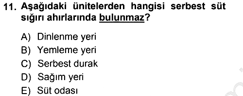 Bitki Su İlişkileri 2012-2013 Ara Sınav - 11. soru