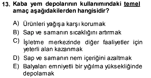 Bitki Su İlişkileri 2013-2014 Ara Sınav - 13. soru