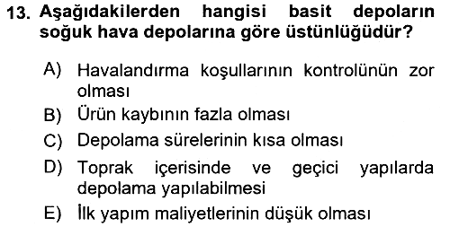 Bitki Su İlişkileri 2016-2017 Ara Sınav - 13. soru