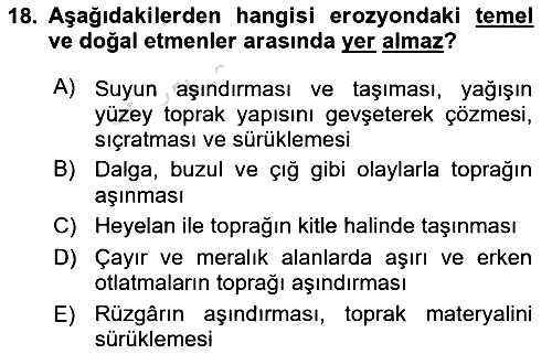 Bitki Su İlişkileri 2021-2022 Ara Sınav - 18. soru