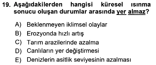 Bitki Su İlişkileri 2021-2022 Ara Sınav - 19. soru