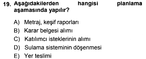 Bitki Su İlişkileri 2013-2014 Dönem Sonu Sınavı - 19. soru