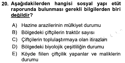 Bitki Su İlişkileri 2021-2022 Dönem Sonu Sınavı - 20. soru