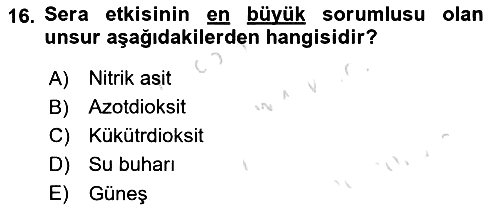 Bitki Su İlişkileri 2022-2023 Dönem Sonu Sınavı - 16. soru