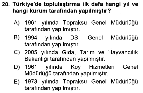 Bitki Su İlişkileri 2025-2026 Dönem Sonu Sınavı - 20. soru
