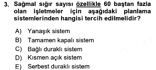 Bitki Su İlişkileri 2015-2016 Tek Ders Sınavı - 3. soru