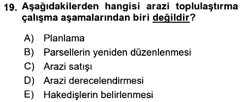 Bitki Su İlişkileri 2015-2016 Tek Ders Sınavı - 19. soru