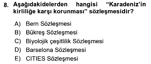 Bitki Su İlişkileri 2020-2021 Yaz Okulu Sınavı - 8. soru