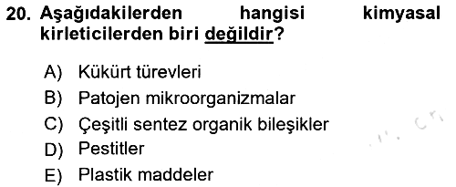 Bitki Su İlişkileri 2020-2021 Yaz Okulu Sınavı - 20. soru