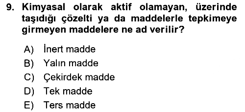 Bitki Su İlişkileri 2024-2025 Yaz Okulu Sınavı - 9. soru