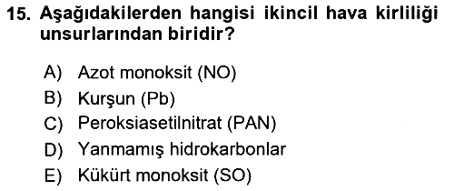 Bitki Su İlişkileri 2024-2025 Yaz Okulu Sınavı - 15. soru