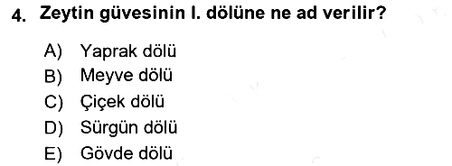 Entomoloji 2017-2018 3 Ders Sınavı - 4. soru