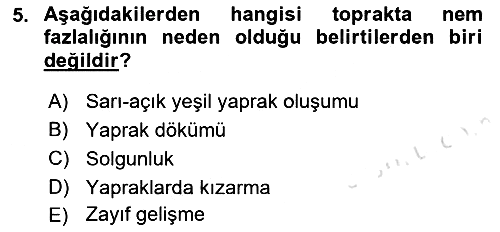 Fitopatoloji 2018-2019 3 Ders Sınavı - 5. soru