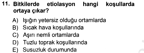 Fitopatoloji 2012-2013 Ara Sınav - 11. soru