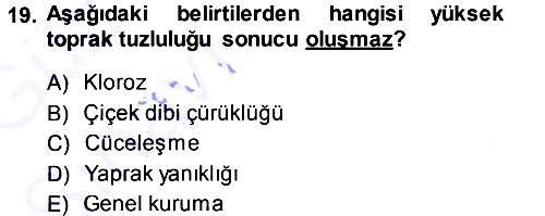 Fitopatoloji 2014-2015 Ara Sınav - 19. soru